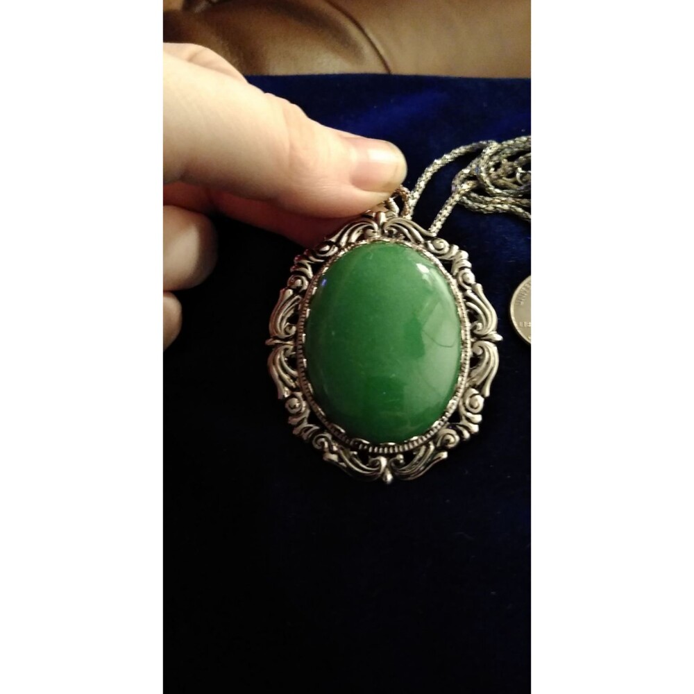 Vintage Handmade Adventurine Pendant